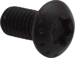 Camcar - #10-32 UNF Torx Plus Drive, Button Screw - Alloy Steel, Black Oxide Finish, Fully Threaded, 3/8" Length Under Head - USA Tool & Supply