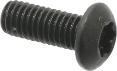 Camcar - #10-32 UNF Torx Plus Drive, Button Screw - Alloy Steel, Black Oxide Finish, Fully Threaded, 1/2" Length Under Head - USA Tool & Supply