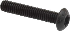 Camcar - #10-32 UNF Torx Plus Drive, Button Screw - Alloy Steel, Black Oxide Finish, Fully Threaded, 1" Length Under Head - USA Tool & Supply