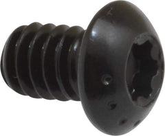 Camcar - 1/4-20 UNC Torx Plus Drive, Button Screw - Alloy Steel, Black Oxide Finish, Fully Threaded, 3/8" Length Under Head - USA Tool & Supply