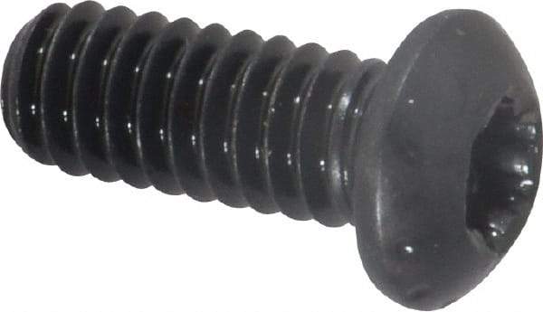 Camcar - 1/4-20 UNC Torx Plus Drive, Button Screw - Alloy Steel, Black Oxide Finish, Fully Threaded, 5/8" Length Under Head - USA Tool & Supply