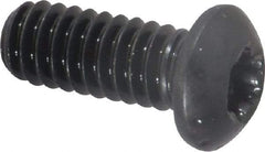 Camcar - 1/4-20 UNC Torx Plus Drive, Button Screw - Alloy Steel, Black Oxide Finish, Fully Threaded, 5/8" Length Under Head - USA Tool & Supply