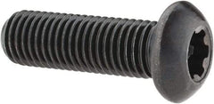 Camcar - 5/16-24 UNF Torx Plus Drive, Button Screw - Alloy Steel, Black Oxide Finish, Fully Threaded, 1" Length Under Head - USA Tool & Supply