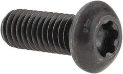 Camcar - 3/8-16 UNC Torx Plus Drive, Button Screw - Alloy Steel, Black Oxide Finish, Fully Threaded, 1" Length Under Head - USA Tool & Supply