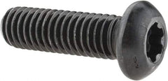 Camcar - 3/8-16 UNC Torx Plus Drive, Button Screw - Alloy Steel, Black Oxide Finish, Fully Threaded, 1-1/4" Length Under Head - USA Tool & Supply