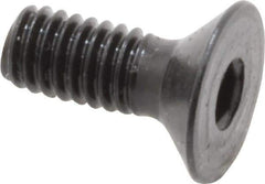 Holo-Krome - M4x0.70 Metric Coarse Hex Socket Drive, 90° Flat Screw - Grade 12.9 Alloy Steel, Black Oxide Finish, 10mm OAL - USA Tool & Supply