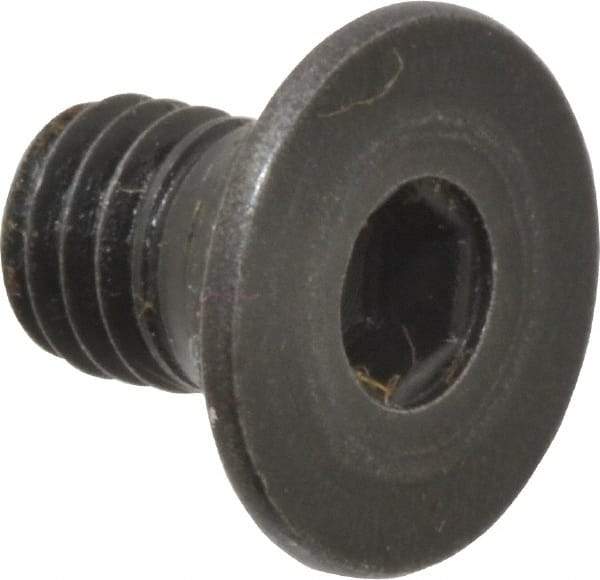 Holo-Krome - M5x0.80 Metric Coarse Hex Socket Drive, 90° Flat Screw - Grade 12.9 Alloy Steel, Black Oxide Finish, Fully Threaded, 8mm OAL - USA Tool & Supply
