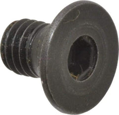 Holo-Krome - M5x0.80 Metric Coarse Hex Socket Drive, 90° Flat Screw - Grade 12.9 Alloy Steel, Black Oxide Finish, Fully Threaded, 8mm OAL - USA Tool & Supply