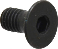 Holo-Krome - M5x0.80 Metric Coarse Hex Socket Drive, 90° Flat Screw - Grade 12.9 Alloy Steel, Black Oxide Finish, Fully Threaded, 10mm OAL - USA Tool & Supply