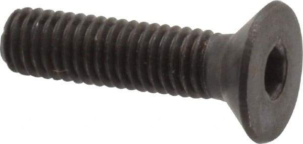Holo-Krome - M5x0.80 Metric Coarse Hex Socket Drive, 90° Flat Screw - Grade 12.9 Alloy Steel, Black Oxide Finish, Fully Threaded, 20mm OAL - USA Tool & Supply