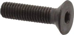 Holo-Krome - M5x0.80 Metric Coarse Hex Socket Drive, 90° Flat Screw - Grade 12.9 Alloy Steel, Black Oxide Finish, Fully Threaded, 20mm OAL - USA Tool & Supply