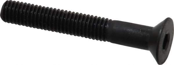 Holo-Krome - M5x0.80 Metric Coarse Hex Socket Drive, 90° Flat Screw - Grade 12.9 Alloy Steel, Black Oxide Finish, Fully Threaded, 35mm OAL - USA Tool & Supply