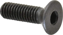 Holo-Krome - M6x1.00 Metric Coarse Hex Socket Drive, 90° Flat Screw - Grade 12.9 Alloy Steel, Black Oxide Finish, Fully Threaded, 20mm OAL - USA Tool & Supply