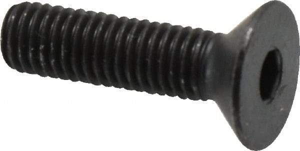 Holo-Krome - M8x1.25 Metric Coarse Hex Socket Drive, 90° Flat Screw - Grade 12.9 Alloy Steel, Black Oxide Finish, Fully Threaded, 30mm OAL - USA Tool & Supply
