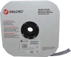 VELCRO Brand - 1" Wide x 10 Yd Long Adhesive Backed Loop Roll - Continuous Roll, Black - USA Tool & Supply