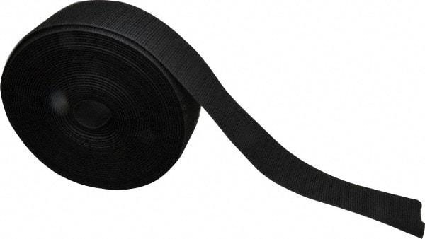 VELCRO Brand - 2" Wide x 10 Yd Long Sew On Hook & Loop Roll - Continuous Roll, Black - USA Tool & Supply