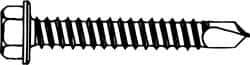 Elco - #12, Hex Washer Head, Hex Drive, 1" Length Under Head, #3 Point, Self Drilling Screw - Steel - USA Tool & Supply