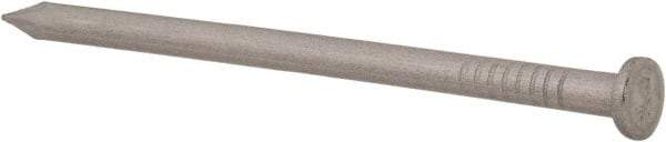 Made in USA - 8D, 10 Gauge, 2-1/2" OAL Common Nails - Smooth Shank, T304 Stainless Steel - USA Tool & Supply