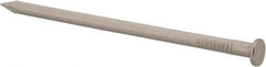 Made in USA - 16D, 8 Gauge, 3-1/2" OAL Common Nails - Smooth Shank, T304 Stainless Steel - USA Tool & Supply