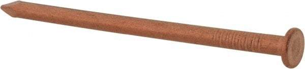 Made in USA - 8D, 10 Gauge, 2-1/2" OAL Common Nails - Smooth Shank, Copper - USA Tool & Supply