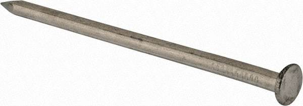 Made in USA - 16D, 8 Gauge, 3-1/2" OAL Common Nails - Smooth Shank, Aluminum - USA Tool & Supply