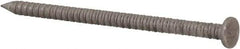 Made in USA - 8D, 10 Gauge, 2-1/2" OAL Common Nails - Ring Shank, 18-8 Stainless Steel - USA Tool & Supply