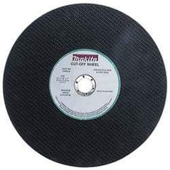 Makita - 14" Cutoff Wheel - 1/8" Thick, 1" Arbor, 5,000 Max RPM, Use with Gas Powered Saws - USA Tool & Supply
