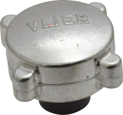 Vlier - 3/8-16 Aluminum Thumb Screw - 2" Head Diam x 13/16" Head Height - USA Tool & Supply