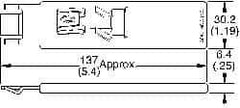 Made in USA - Steel, Clip On, Quarter Turn Stud Receptacle - Medium #82 Stud Series - USA Tool & Supply