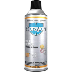 Sprayon - 16 Ounce Aerosol Can, Clear, Mold Cleaner - USA Tool & Supply