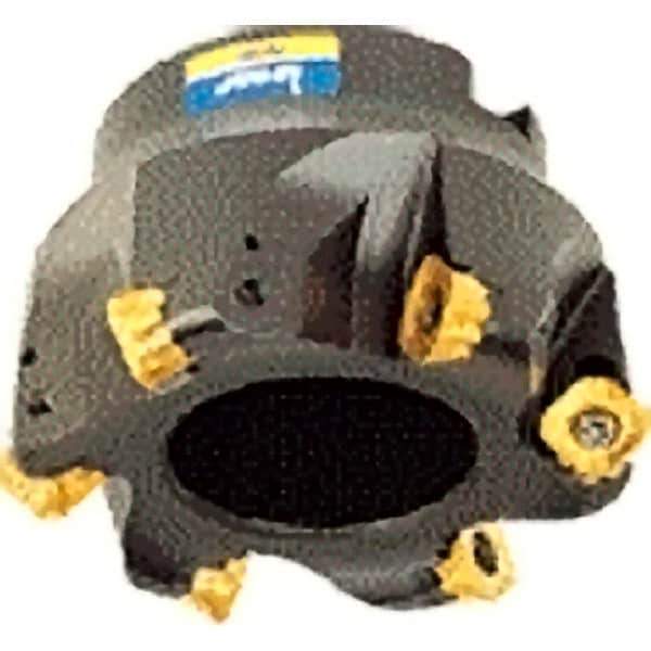Iscar - 78.8, 79.4, 8, 80.7, 81.8mm Cut Diam, 27mm Arbor Hole, 6mm Max Depth of Cut, Indexable Chamfer & Angle Face Mill - 6 Inserts, O/S45MT\xB6R/S90MT\xB6R90CW Insert, Right Hand Cut, 6 Flutes, Series ChamMill - USA Tool & Supply