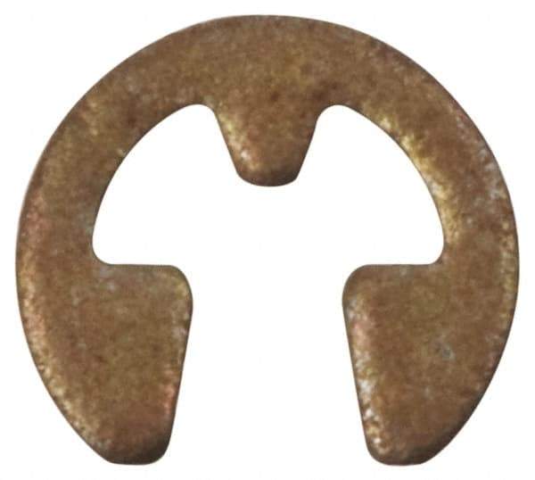 Rotor Clip - 0.675" Groove Diam, 7/8" Shaft Diam, Phosphate Steel, E Style External Retaining Rings - 0.056" Groove Width, 0.1" Groove Depth, 0.05" Ring Thickness, Grade 1060-1090 - USA Tool & Supply