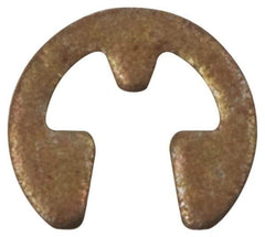 Rotor Clip - 0.675" Groove Diam, 7/8" Shaft Diam, Phosphate Steel, E Style External Retaining Rings - 0.056" Groove Width, 0.1" Groove Depth, 0.05" Ring Thickness, Grade 1060-1090 - USA Tool & Supply