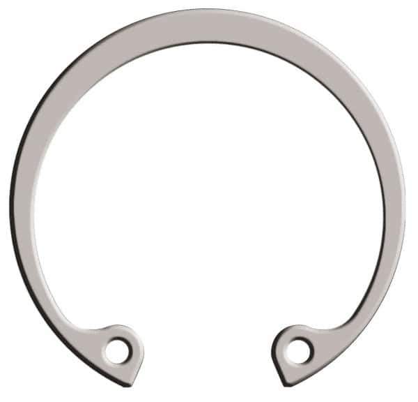 Rotor Clip - 0.035" Thick, Passivated Finish, Stainless Steel Snap Internal Retaining Ring - 0.039" Groove Width, 0.015" Groove Depth, 0.53" Groove Diam, Grade 15-7 Grade 632 - USA Tool & Supply