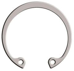 Rotor Clip - 0.05" Thick, Stainless Steel Snap Internal Retaining Ring - 0.056" Groove Width, 0.047" Groove Depth, 1.594" Groove Diam, Grade 15-7 Grade 632 - USA Tool & Supply