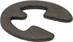 Rotor Clip - 0.052" Groove Diam, 1/16" Shaft Diam, Stainless Steel, E Style External Retaining Rings - 0.012" Groove Width, 0.005" Groove Depth, 0.01" Ring Thickness, Grade 15-7 Grade 632 - USA Tool & Supply