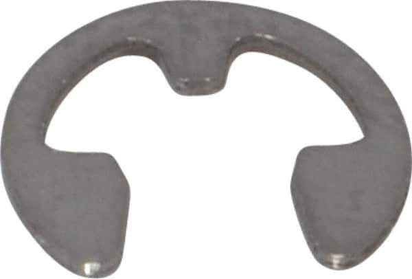 Rotor Clip - 0.147" Groove Diam, 3/16" Shaft Diam, Stainless Steel, E Style External Retaining Rings - 0.029" Groove Width, 0.02" Groove Depth, 0.025" Ring Thickness, Grade 15-7 Grade 632 - USA Tool & Supply