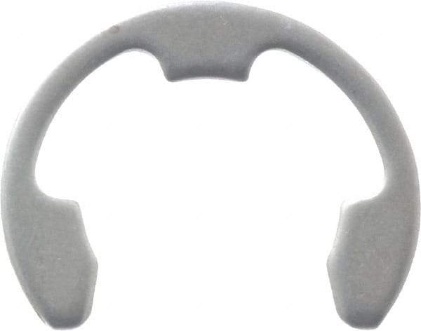 Rotor Clip - 5/8" Groove Diam, 3/4" Shaft Diam, Stainless Steel, E Style External Retaining Rings - 0.056" Groove Width, 0.062" Groove Depth, 0.05" Ring Thickness, Grade 15-7 Grade 632 - USA Tool & Supply