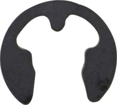 Rotor Clip - 5mm Groove Diam, 6 to 8mm Shaft Diam, Phosphate & Oil Steel, E Style External Retaining Rings - 0.74mm Groove Width, 0.7mm Ring Thickness, Grade 1060-1090 - USA Tool & Supply