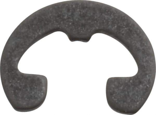 Rotor Clip - 3/16" Groove Diam, 7/32" Shaft Diam, Phosphate Steel, Reinforced E Style External Retaining Rings - 0.029" Groove Width, 0.015" Groove Depth, 0.025" Ring Thickness, Grade 1060-1090 - USA Tool & Supply