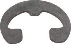 Rotor Clip - 1/4" Groove Diam, 5/16" Shaft Diam, Phosphate Steel, Reinforced E Style External Retaining Rings - 0.029" Groove Width, 0.031" Groove Depth, 0.025" Ring Thickness, Grade 1060-1090 - USA Tool & Supply
