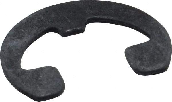 Rotor Clip - 0.303" Groove Diam, 3/8" Shaft Diam, Phosphate Steel, Reinforced E Style External Retaining Rings - 0.039" Groove Width, 0.036" Groove Depth, 0.035" Ring Thickness, Grade 1060-1090 - USA Tool & Supply
