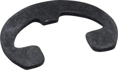 Rotor Clip - 0.303" Groove Diam, 3/8" Shaft Diam, Phosphate Steel, Reinforced E Style External Retaining Rings - 0.039" Groove Width, 0.036" Groove Depth, 0.035" Ring Thickness, Grade 1060-1090 - USA Tool & Supply