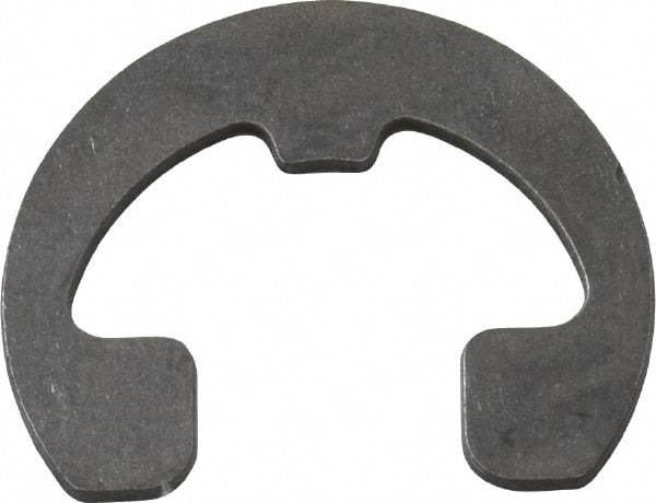Rotor Clip - 0.343" Groove Diam, 7/16" Shaft Diam, Phosphate Steel, Reinforced E Style External Retaining Rings - 0.04" Groove Width, 0.047" Groove Depth, 0.035" Ring Thickness, Grade 1060-1090 - USA Tool & Supply