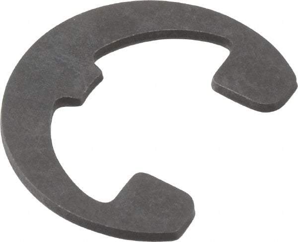 Rotor Clip - 0.396" Groove Diam, 1/2" Shaft Diam, Phosphate Steel, Reinforced E Style External Retaining Rings - 0.046" Groove Width, 0.052" Groove Depth, 0.042" Ring Thickness, Grade 1060-1090 - USA Tool & Supply