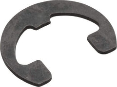 Rotor Clip - 7/16" Groove Diam, 9/16" Shaft Diam, Phosphate Steel, Reinforced E Style External Retaining Rings - 0.046" Groove Width, 0.062" Groove Depth, 0.042" Ring Thickness, Grade 1060-1090 - USA Tool & Supply