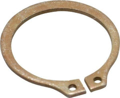 Rotor Clip - 0.762" Groove Diam, 13/16" Shaft Diam, Zinc Yellow Dichromate Steel, Snap External Retaining Rings - 0.046" Groove Width, 0.025" Groove Depth, 0.042" Ring Thickness, Grade 1060-1090 - USA Tool & Supply