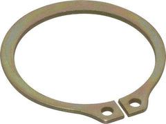 Rotor Clip - 1.118" Groove Diam, 1-3/16" Shaft Diam, Zinc Yellow Dichromate Steel, Snap External Retaining Rings - 0.056" Groove Width, 0.035" Groove Depth, 0.05" Ring Thickness, Grade 1060-1090 - USA Tool & Supply
