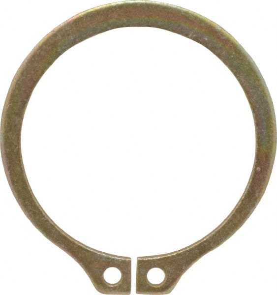 Rotor Clip - 25/32" Shaft Diam, 0.733" Groove Diam, Spring Steel External SH Style Retaining Ring - USA Tool & Supply