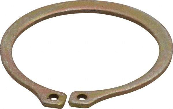 Rotor Clip - 1.232" Groove Diam, 1-5/16" Shaft Diam, Zinc Yellow Dichromate Steel, Snap External Retaining Rings - 0.056" Groove Width, 0.04" Groove Depth, 0.05" Ring Thickness, Grade 1060-1090 - USA Tool & Supply